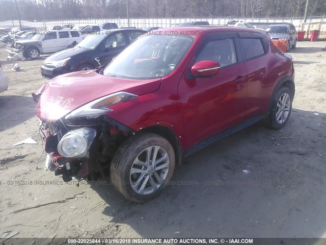 JN8AF5MR4FT503776 - 2015 NISSAN JUKE S/SV/SL/NISMO RED photo 2