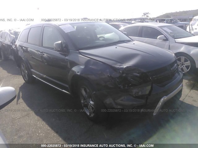 3C4PDCGB0GT212132 - 2016 DODGE JOURNEY CROSSROAD GRAY photo 1