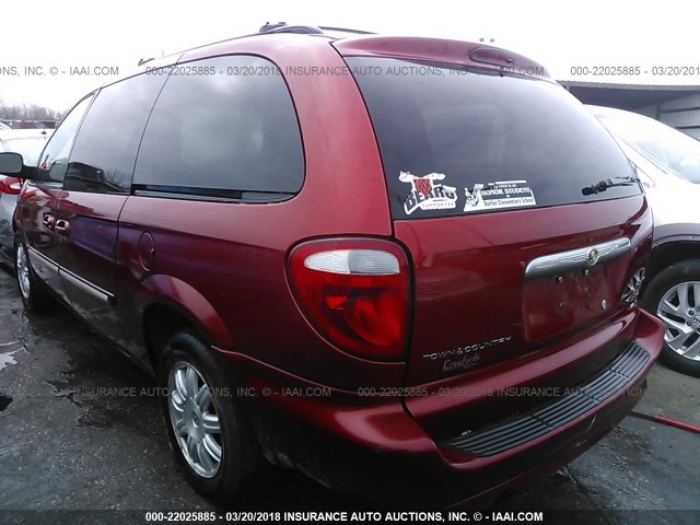 2A4GP54L37R158211 - 2007 CHRYSLER TOWN & COUNTRY TOURING RED photo 3