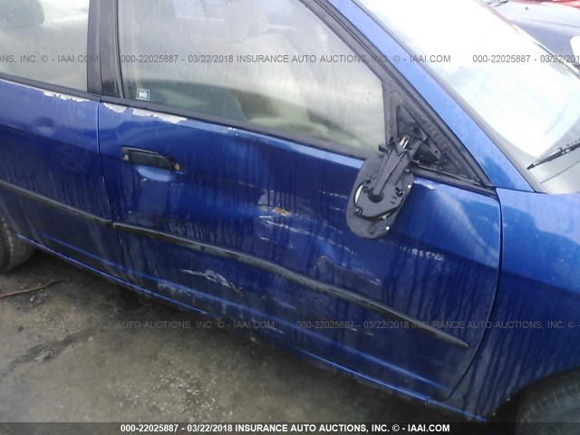 2HGES16355H574816 - 2005 HONDA CIVIC DX VP Mavi foto 6