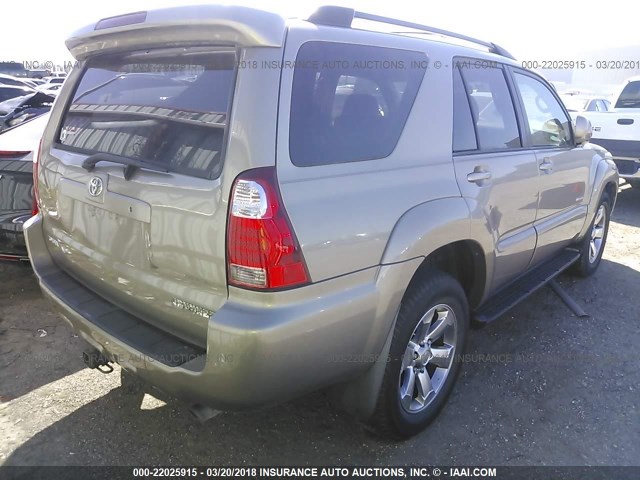 JTEZU17R670095126 - 2007 TOYOTA 4RUNNER LIMITED GOLD photo 4