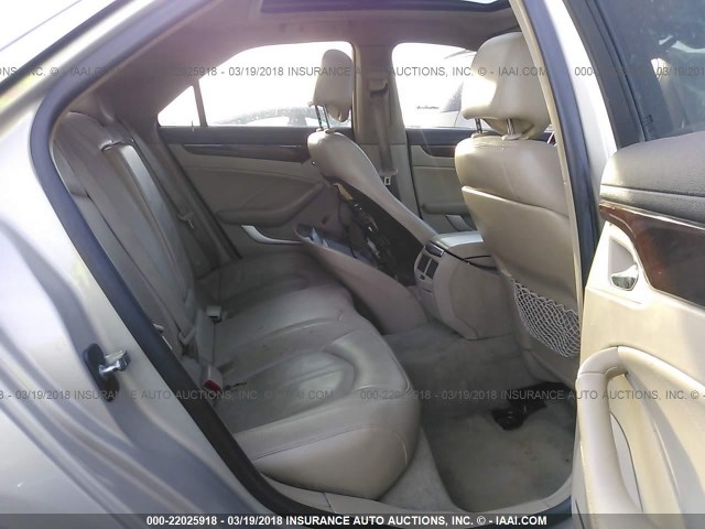 1G6DJ577680204539 - 2008 CADILLAC CTS GOLD photo 8