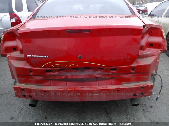 2B3KA53HX7H870057 - 2007 DODGE CHARGER R/T RED photo 6