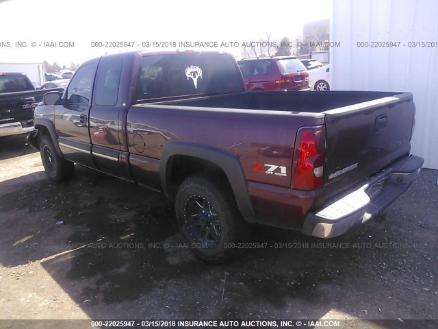 2GCEK19T731236091 - 2003 CHEVROLET SILVERADO K1500 MAROON photo 3