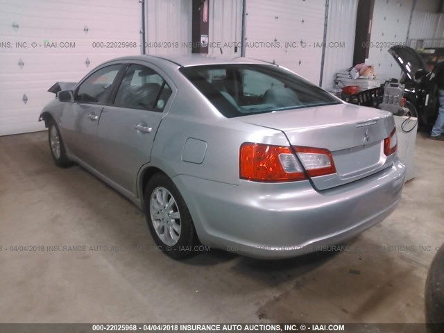 4A32B2FF8BE020011 - 2011 MITSUBISHI GALANT FE SILVER photo 3