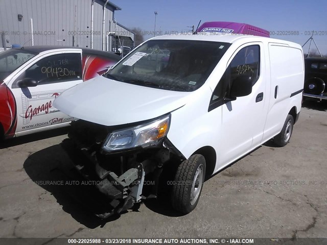 3N63M0YN8FK699751 - 2015 CHEVROLET CITY EXPRESS LS WHITE photo 2