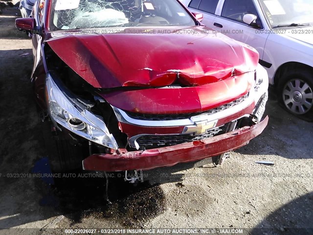 1G11H5SL5EF195978 - 2014 CHEVROLET MALIBU LTZ 红色 照片 6
