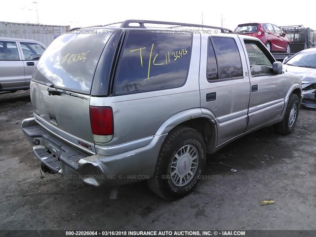 1GKDT13W2Y2190385 - 2000 GMC JIMMY / ENVOY  BEIGE photo 4