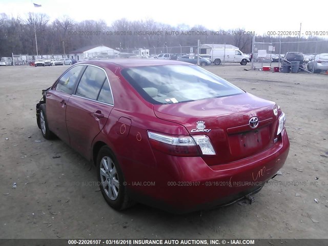 4T1BB46K08U047287 - 2008 TOYOTA CAMRY HYBRID RED photo 3