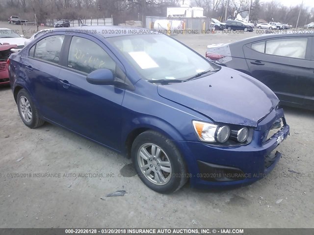 1G1JB5SH7C4194112 - 2012 CHEVROLET SONIC LS 蓝色 照片 1