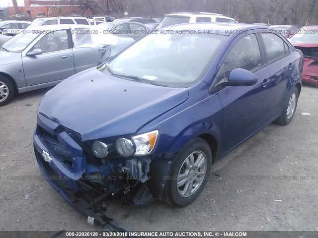 1G1JB5SH7C4194112 - 2012 CHEVROLET SONIC LS 蓝色 照片 2