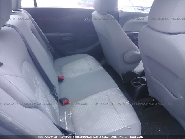 1G1JB5SH7C4194112 - 2012 CHEVROLET SONIC LS 蓝色 照片 8