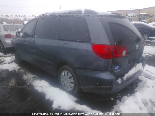 5TDZK23C67S069219 - 2007 TOYOTA SIENNA CE/LE BLUE photo 3