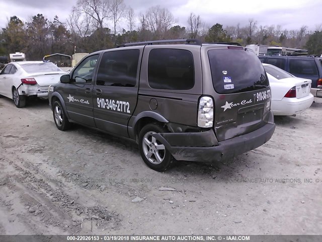 1GMDV33L05D165875 - 2005 PONTIAC MONTANA SV6 BROWN photo 3