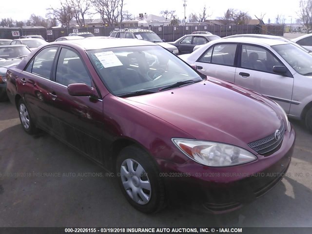 JTDBE32KX20030331 - 2002 TOYOTA CAMRY LE/XLE/SE RED photo 1