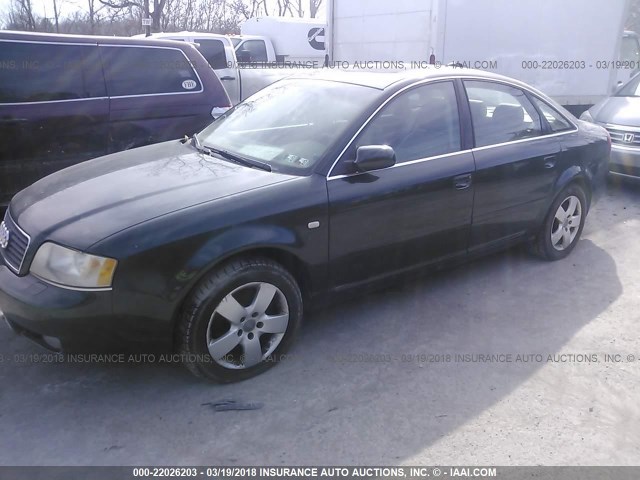 WAULT64B54N095745 - 2004 AUDI A6 3.0 QUATTRO GREEN photo 2