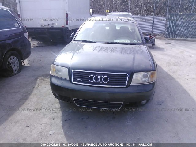 WAULT64B54N095745 - 2004 AUDI A6 3.0 QUATTRO GREEN photo 6