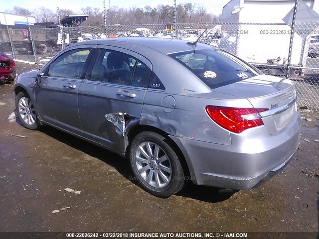 1C3CCBBB7DN542546 - 2013 CHRYSLER 200 TOURING GRAY photo 3