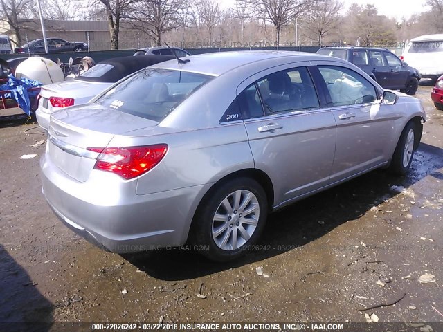 1C3CCBBB7DN542546 - 2013 CHRYSLER 200 TOURING GRAY photo 4