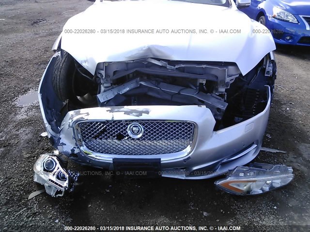 SAJWA1CB1CLV33280 - 2012 JAGUAR XJ SILVER photo 6