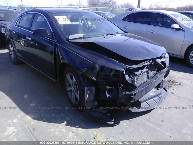 1G1ZC5EU2CF334659 - 2012 CHEVROLET MALIBU 1LT BLACK photo 1