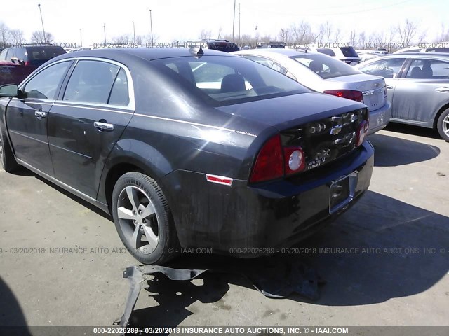 1G1ZC5EU2CF334659 - 2012 CHEVROLET MALIBU 1LT BLACK photo 3