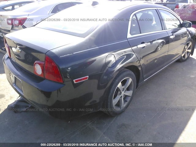 1G1ZC5EU2CF334659 - 2012 CHEVROLET MALIBU 1LT BLACK photo 4