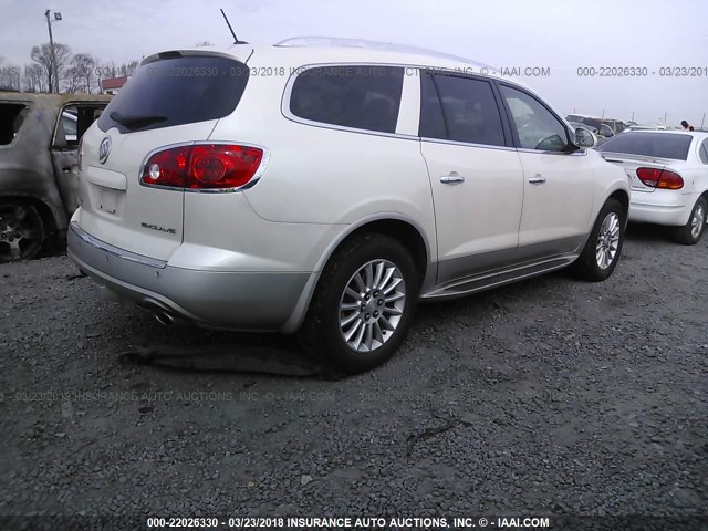 5GAKRCED6CJ100860 - 2012 BUICK ENCLAVE WHITE photo 4