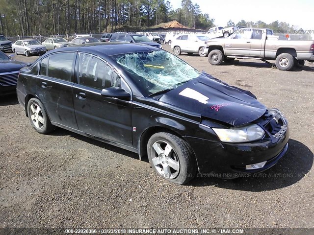 1G8AL58F17Z112002 - 2007 SATURN ION LEVEL 3 BLACK photo 1
