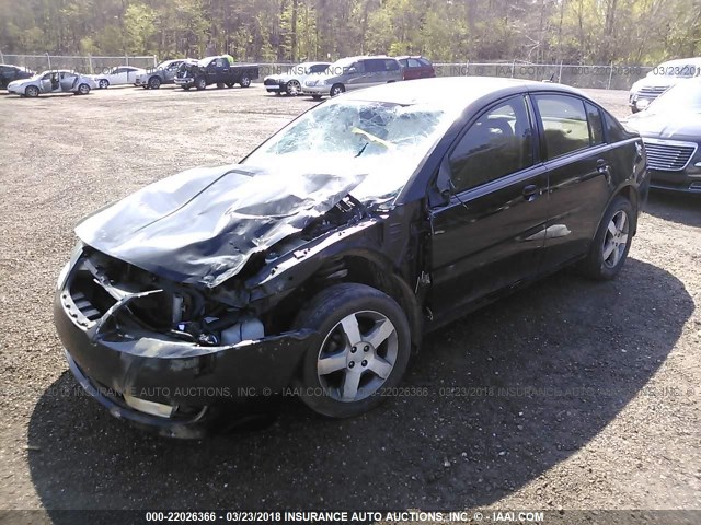 1G8AL58F17Z112002 - 2007 SATURN ION LEVEL 3 BLACK photo 2