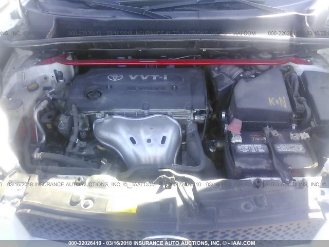 JTLKE50E091070368 - 2009 TOYOTA SCION XB WHITE photo 10