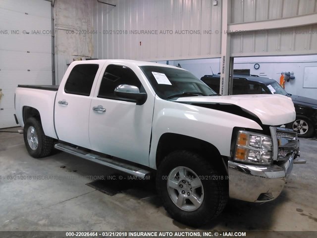 3GCPKSE77CG130934 - 2012 CHEVROLET SILVERADO K1500 LT WHITE photo 1