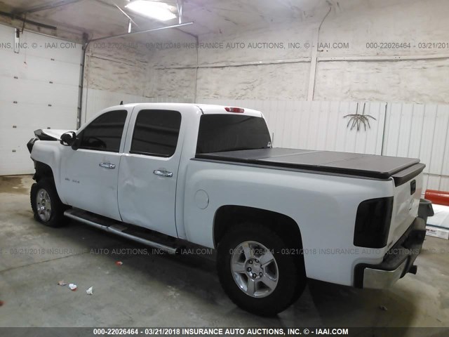 3GCPKSE77CG130934 - 2012 CHEVROLET SILVERADO K1500 LT WHITE photo 3