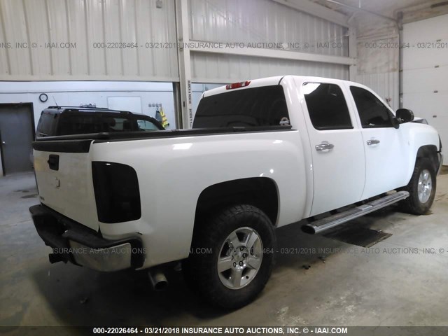 3GCPKSE77CG130934 - 2012 CHEVROLET SILVERADO K1500 LT WHITE photo 4