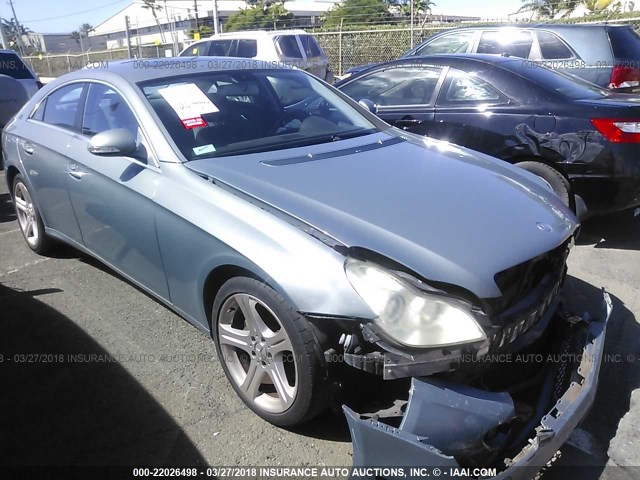 WDDDJ72X47A081242 - 2007 MERCEDES-BENZ CLS 550 Light Blue photo 1