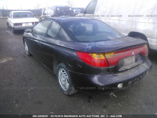 1G8ZY127X1Z104499 - 2001 SATURN SC2 PURPLE photo 3