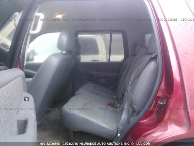 1FMZU72K04UB55015 - 2004 FORD EXPLORER XLS/XLS SPORT RED photo 8