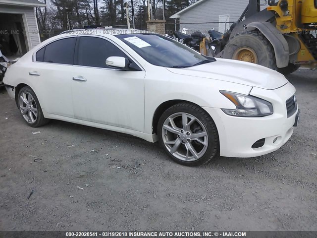 1N4AA5AP8CC868301 - 2012 NISSAN MAXIMA S/SV WHITE photo 1