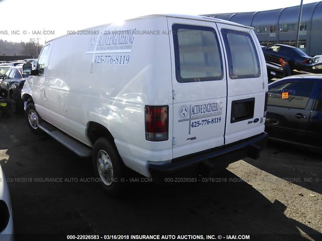 1FTNE2EW1CDA27771 - 2012 FORD ECONOLINE E250 VAN WHITE photo 3