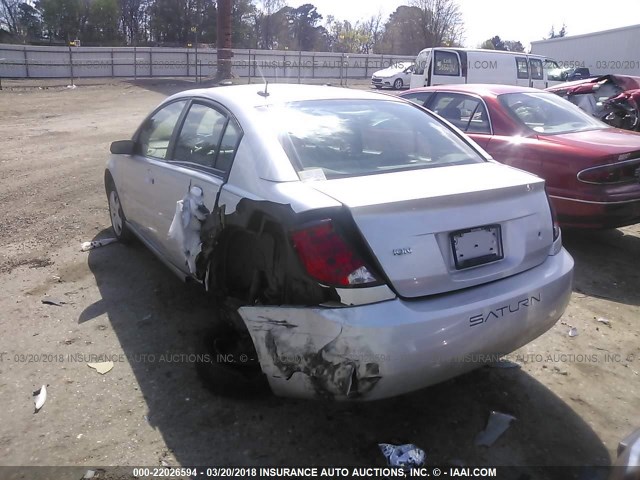 1G8AJ58F47Z201083 - 2007 SATURN ION LEVEL 2 SILVER photo 3