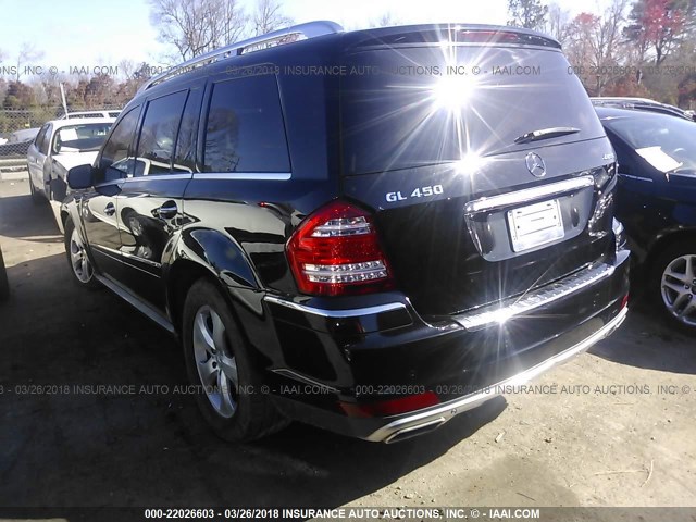 4JGBF7BE3AA534819 - 2010 MERCEDES-BENZ GL 450 4MATIC BLACK photo 3