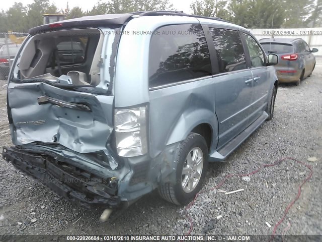 2A8HR54PX8R786686 - 2008 CHRYSLER TOWN & COUNTRY TOURING BLUE photo 4