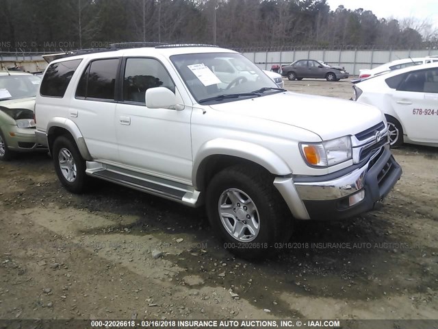 JT3GN86R510204206 - 2001 TOYOTA 4RUNNER SR5 WHITE photo 1