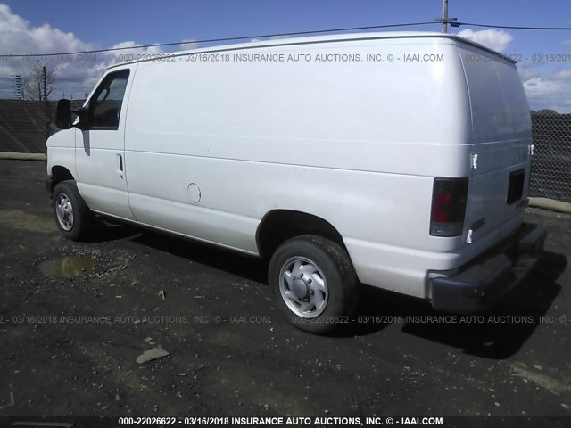 1FTNE2EW0ADA96240 - 2010 FORD ECONOLINE E250 VAN WHITE photo 3