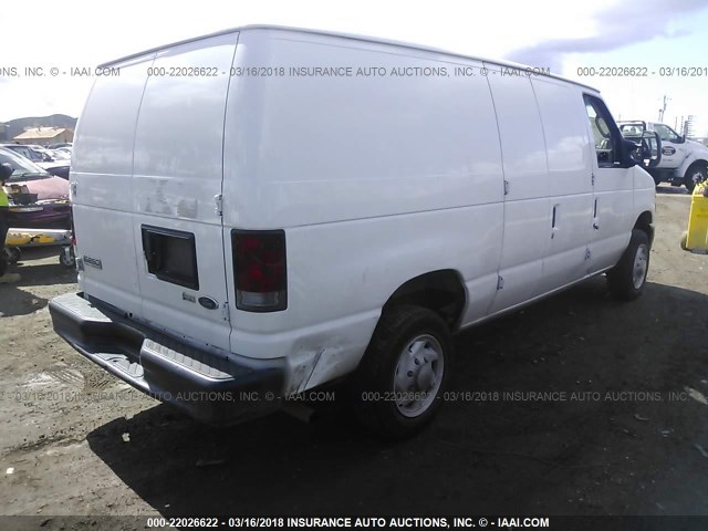 1FTNE2EW0ADA96240 - 2010 FORD ECONOLINE E250 VAN WHITE photo 4