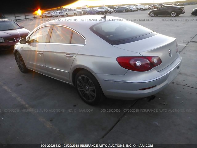 WVWMP7AN9AE548227 - 2010 VOLKSWAGEN CC SPORT SILVER photo 3