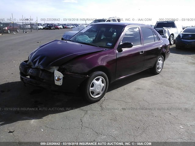 1NXBR12E1WZ099745 - 1998 TOYOTA COROLLA VE/CE/LE 栗色 照片 2