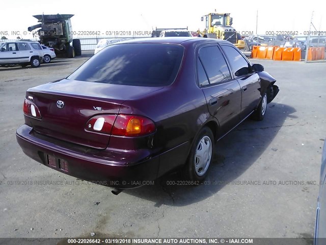 1NXBR12E1WZ099745 - 1998 TOYOTA COROLLA VE/CE/LE 栗色 照片 4