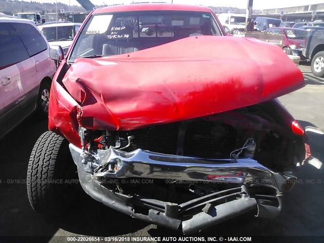 JT4UN24D4W0055569 - 1998 TOYOTA T100 XTRACAB SR5 RED photo 6