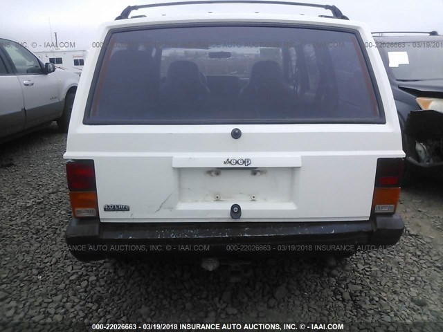 1J4FJ68S0TL228349 - 1996 JEEP CHEROKEE SPORT/CLASSIC თეთრი ფოტო 6
